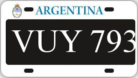 Patente VUY793