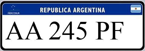 Patente AA245PF