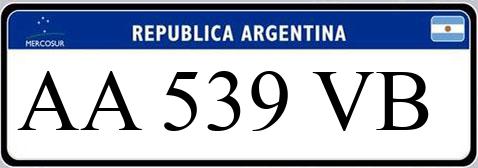 Patente AA539VB