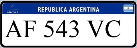 Patente AF543VC