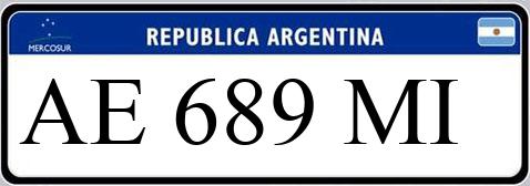 Patente AE689MI