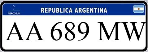 Patente AA689MW