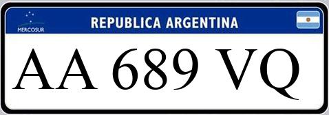 Patente AA689VQ