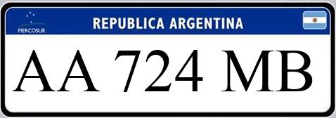 Patente AA724MB