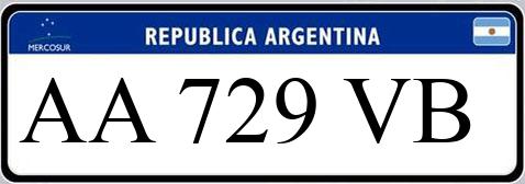 Patente AA729VB