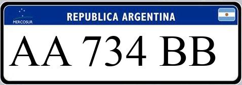 Patente AA734BB