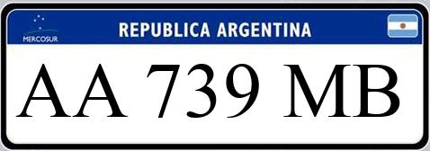 Patente AA739MB