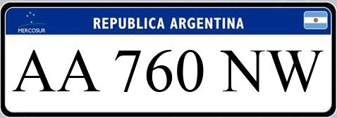 Patente AA760NW