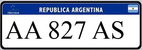 Patente AA827AS