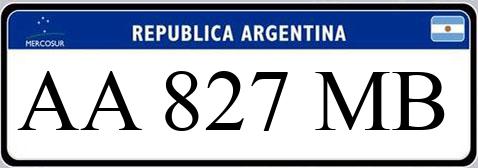 Patente AA827MB
