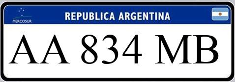 Patente AA834MB