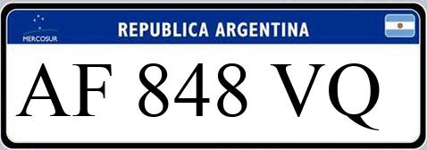Patente AF848VQ