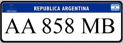 Patente AA858MB