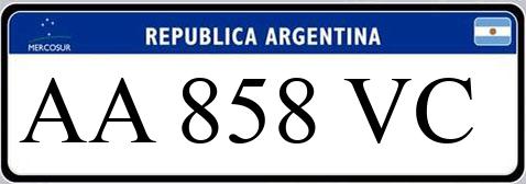 Patente AA858VC