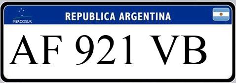 Patente AF921VB