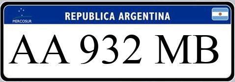 Patente AA932MB