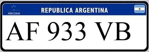 Patente AF933VB