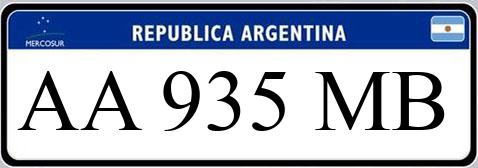 Patente AA935MB