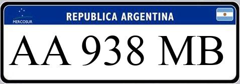 Patente AA938MB