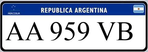 Patente AA959VB