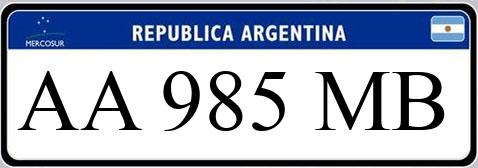 Patente AA985MB