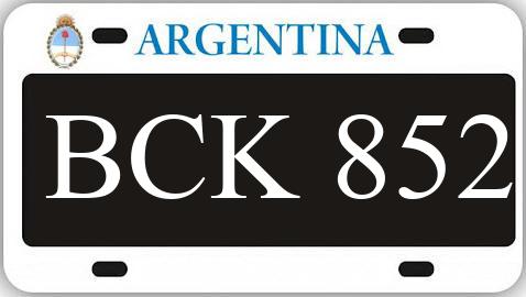 Patente BCK852