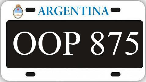 Patente OOP875