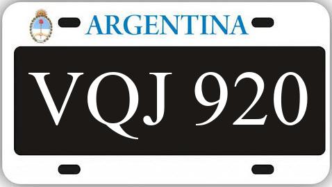 Patente VQJ920