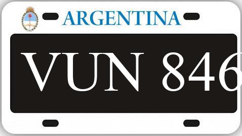 Patente VUN846
