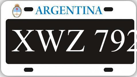 Patente XWZ792
