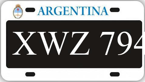 Patente XWZ794